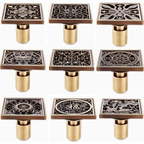 10cm Brass Prevention Odor Thickening Floor Drain Shower Kitchen Deep Water Floor Drain Sanitary Hardware Accessories