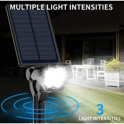 Solar Spot Lights ,3 Lighting Modes, Landscape Spotlights, Outdoor Landscaping Lights for Yard Porch Pool 2 Pack-ABUX