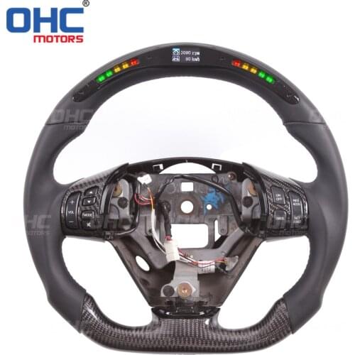 100% Real Carbon Fiber LED Display Steering Wheel compatible for RX8