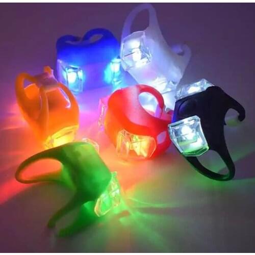 Mini LED Bike Light Colorful Strobe Bicycle Front Rear Light Night Cycling Safety Warning Tail Lamp Flashlight Bike Accessories