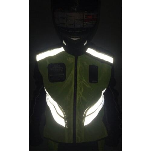 Reflective Vest High Visibility Riding Jacket Motorcycle Rider Night Warning Safety Waistcoat Work Security Team Clothing