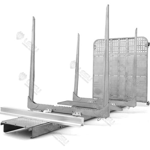Tamiya 1/14 Rc Tractor Volvo-FH16 Truck Flat Wooden Bucket Volvo-56360 Loading Tree Cargo Compartment With LED Light and Winch