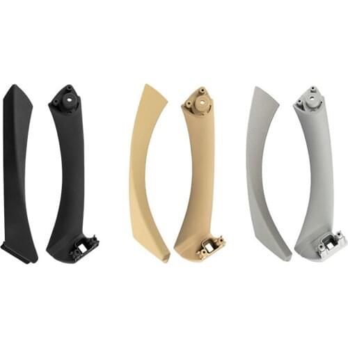 Car Inner Handle Interior Door Handle Panel Handle Pull Trim Cover Gray Beige Black left Right For BMW 3 (2005-2012) E90 E91