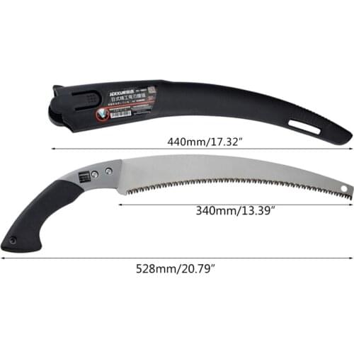 Sharp Heavy Duty Curved Hand Saw for Tree Pruning Wood Cutting Carpenter Sawing 63HA