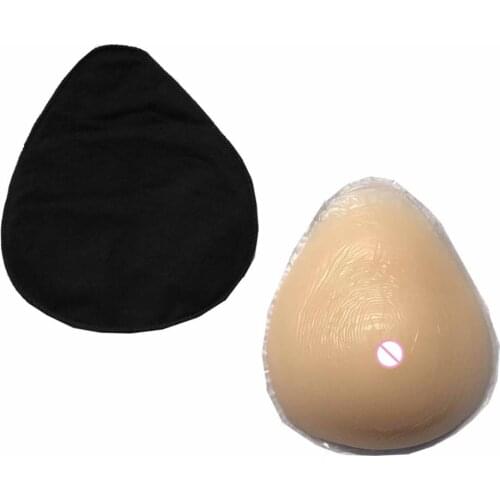 1PC Cotton Protective Cover has Hook Breathable Lightweight Silicone Breast Form Protection Case for Mastectomy