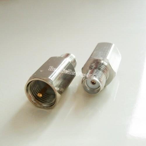 1Pcs FME Male Plug to SMA Female Jack RF Connector Adapter Converter