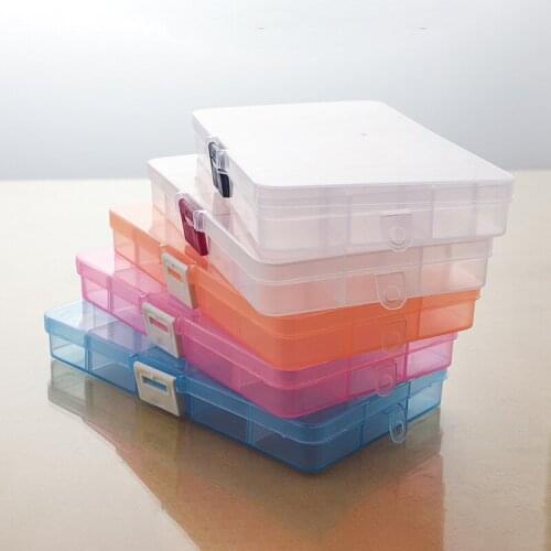 15 Grids Adjustable Jewelry Storage Case Box Craft Makeup Cosmetic Accessory Beads Candy Pills Organizer Organizador Container