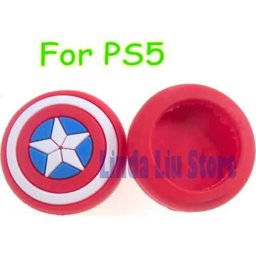 2pcs Joystick Cap For Sony PS4 PS5 Controller Soft Silicone Thumb Grip Stick Cap Cover for Playstation 5 Accessories