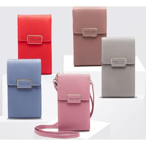 2021 New solid Women bag Korean Version Crossbody Bags Shoulder Bag Womens Leather Mobile Phone Bag Lady messenger Bags Parcel