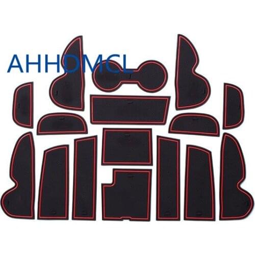 Car Anti-Dirty Pad Door Groove Gate Slot Cup Storage Pad Mat For Hyundai iX35 2009 2010 2011 2012 2013 2014 2015