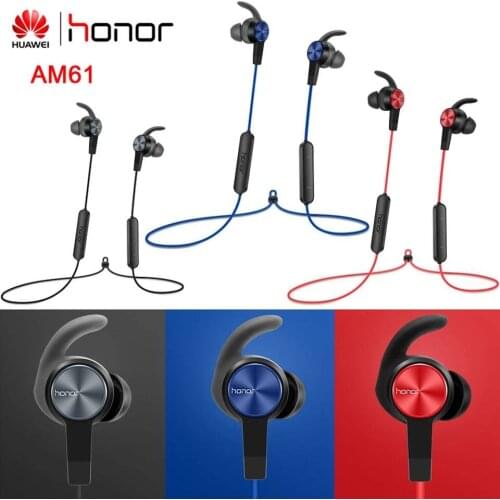 Huawei Honor xSport AM 61 Bluetooth Wireless Earphone Magnet Design Outdoor Sport headset for Huawei Mate 20 Pro P30 P30 Pro