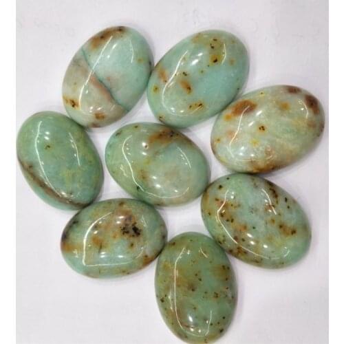 6pcs Natural Gemstone Beads Cabochons No HOLE Oval Shape 18x25mm 20x30mm Beautiful DIY Jewelry Accessories