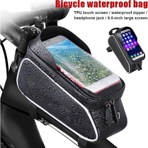 Hot Bicycle Cycling Bike Front Top Tube Frame Bag Bike Waterproof Phone Holder Case DO2