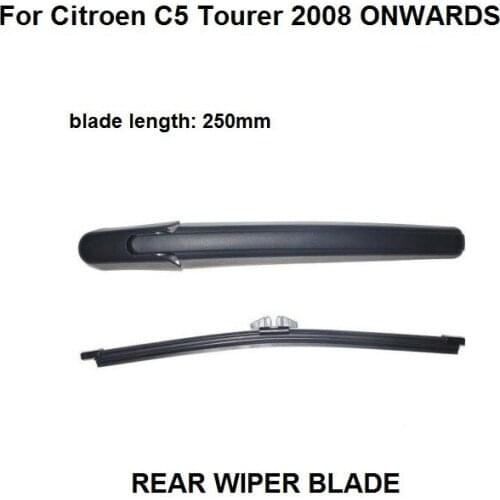 FOR CITROEN C5 MK 2 TOURER ESTATE 250MM 25.4cm REAR WIPER ARM + BLADE KIT 2008 ONWARDS