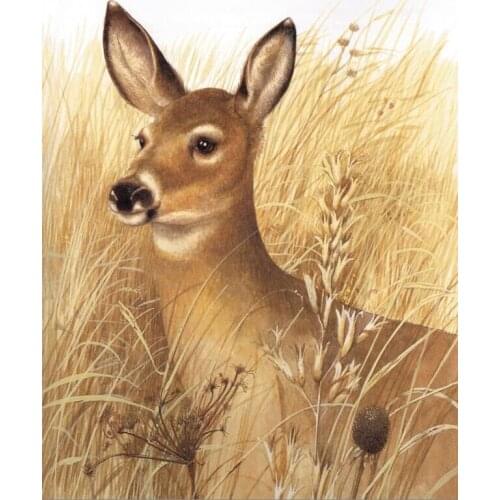 Painting deer The wooden puzzle 500 pieces ersion jigsaw puzzle white card adult childrens educational toys