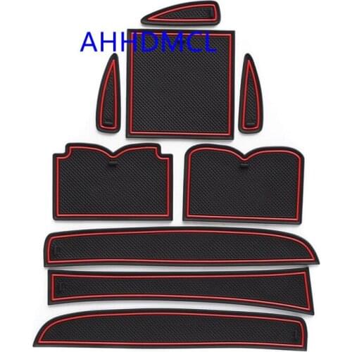 Car Door Groove Mat Gate Slot Cup Armrest Storage Pad Mat For Infiniti QX50 EX 2015