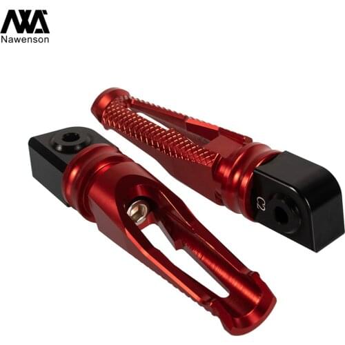 Motorcycle Foot Pegs Pedals CNC Aluminum Rear Passenger Footpegs for Kawasaki Z900/Z1000/ZX6R/Z800/ZX10R/ER-6N/ER-6F/Z750