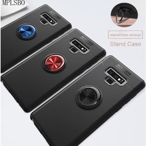 MPLSBO Magnetic Ring Stand Case For Samsung S8 S9 Plus Note 8 9 Full Cover Case For Samsung J3 J4 J5 J6 J7 J8 A6 2018 Phone Case