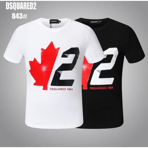 Dsq2 Cotton Letter Print Mens T-shirt Clothing 843