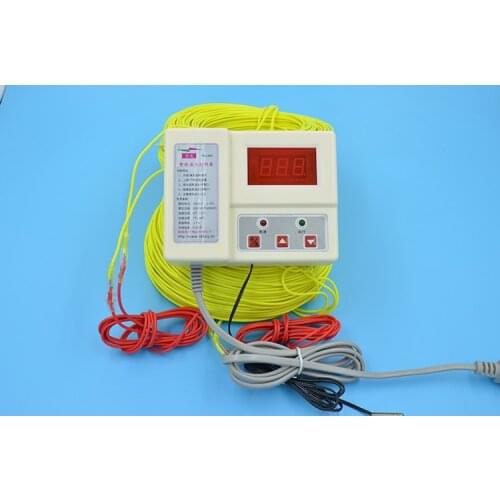 Free shipping Farm use 2*100M 1kw 220V Soil heating wire+2200W Temperature Controller greenhouses heating wire