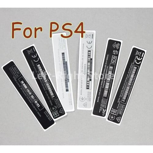 20pcs For Playstation 4 PS4 Controller housing Shell Slim Black Back Mark Tag Paste Sticker Label Seals OEM
