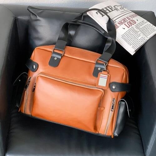 2021 New Retro Trendy Travel Duffle Bag High Quality Crazy Horse Leather Mens Handbag Large Capacity Crossbody Storage Bags