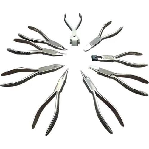 Stainless Steel Nylon Plier Flat Nose Pliers Needle Nose Pliers Jewelry Making Hand Tool