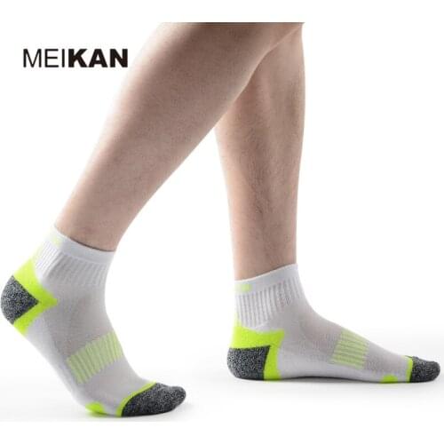 MKYMX1803 MEIKAN Half Terry Sports Short Socks Damping/Breathable Ankle&Arch Protection Outdoor Ankle Socks for Running Cycling