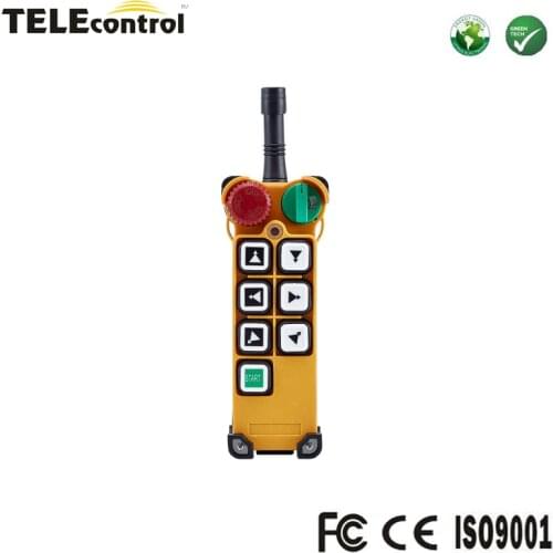 Telecontrol Telecrane compatible 6 channel dual speed buttons crane wireless radio remote control F24-6D transmitter controller