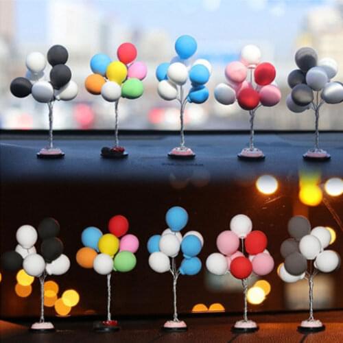 Fresh female clay color advertising balloon car decoration car aromatherapy smell ornaments lovely instrument table