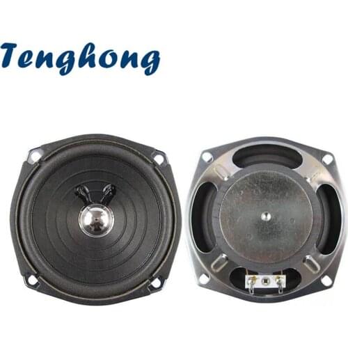 Tenghong 2Pcs 5 Inch Full Range Audio Speakers Music Sound Speaker Driver 4Ohm 5W Loudpeaker Column DIY For Home Theater 118MM