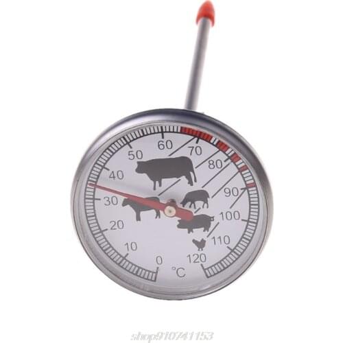 Stainless Steel Instant Read Probe Thermometer BBQ Food Cooking Meat Gauge F04 21 Dropshipping