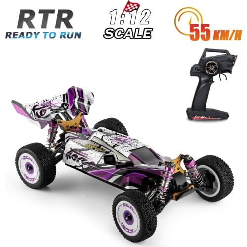 Wltoys 124019 1/12 2.4GHz RC Car 60km/h High Speed Racing Car Aluminum Alloy Chassis Zinc Alloy Gear Off-Road Drift Car RTR
