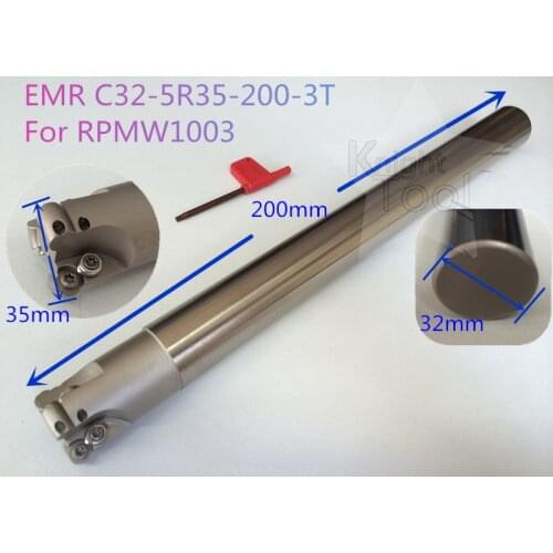 1pcs EMR C32-5R35-200-3T Round Dowel End Mill EMR Corner Rounding End Mill for RPMW1003
