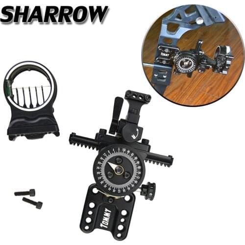 1pc Archery Compound Bow Sight Micro Adjustable Pointer Lens RH For Outdoor Hunting Shooting Bow And Arrow Accessories
