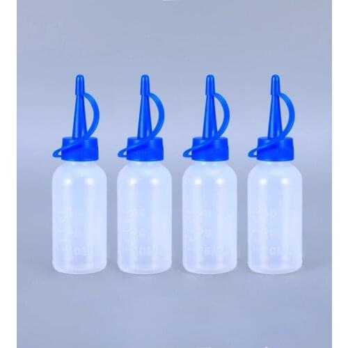 10PCS/lot Empty 30ML plastic glue bottle with long tip cap Squeeze Soft PE container for Oil,Liquid,paint