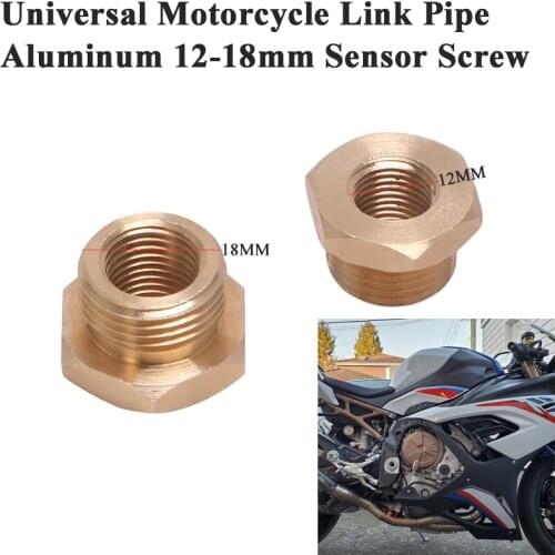 18mm-12mm For Ninja650 Z650 S1000RR CBR500RR R1 Sensor Screw Motorcycle Exhaust System Escape Link Pipe Oxygen O2 Sensor Screws