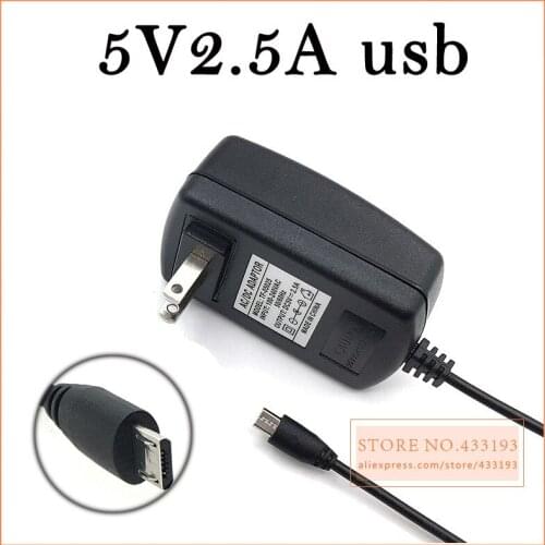 2pcs/lLot Power adapter 5V 2.5A universal power adaptor AC DC Adapter With US Connector DC Jack Micro USB