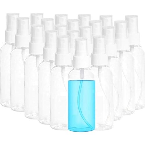 30pcs Spray Bottles Empty Plastic Clear Small Travel Bottles Fine Mist Atomizer for Perfume Cosmetic 30ml/50ml/100ml Refillable