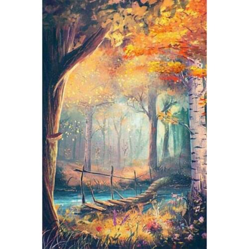 5D DIY Diamond Embroidery Landscape Square Round Diamond Mosaic Autumn Scenery Painting Cross Stitch Home Decoration WG2227