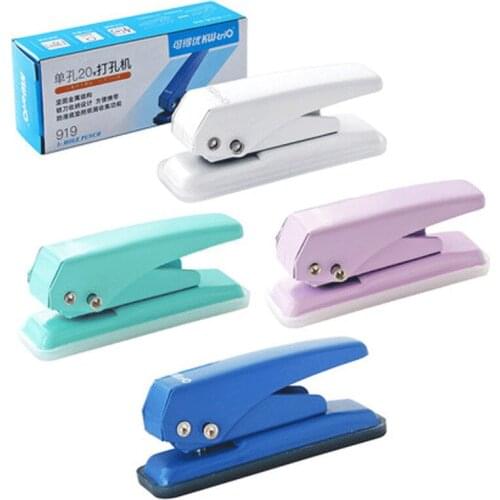 Single hole notebook mini manual drilling round hole drilling tool student stationery 4 press paper butt hole