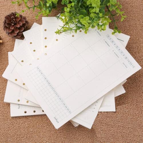 Notebook Papers A5 A6 Pages Planner Filler Paper Inside Page Weekly Monthly Plan To Do List Cornell Matching Filofax Kikkik