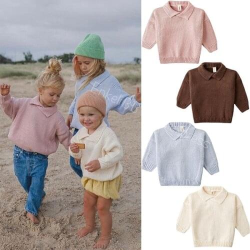 EnkeliBB Sum**Stone Kids Autumn Winter Knit Jumpers Beautiful Color Boy and Girl Sweaters Cotton Made Children Brand Tops