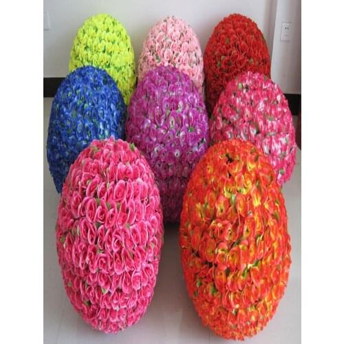 Artificial Encryption Rose Silk Flower Kissing Balls Hanging Ball Christmas Ornaments Wedding Party Decorations Free shipping
