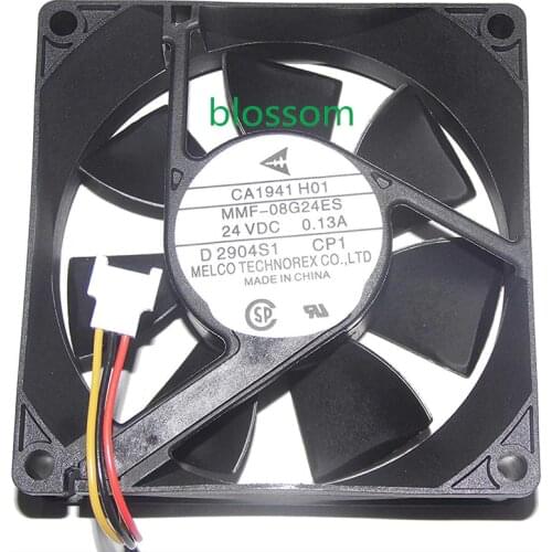 Melco 80MM MMF-08G24ES CP1 24V 0.13A CA1941H01 F740 3Wire Cooling Fan 6months Warranty