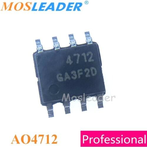 Mosleader AO4712 SOP8 100PCS 500PCS 1000PCS SOIC8 30V 11A 4712 N-Channel High quality