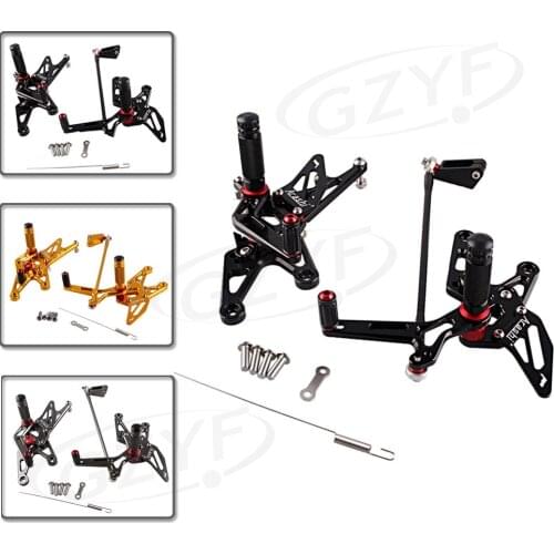 Motorcycle CNC Adjustment Rider Rearset Foot Pegs Pedals Footpeg Rear Set for Yamaha YZF R1 2007 2008