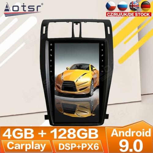 4+128G Carplay 2 Din For Toyota Crown 2013 Android Radio Multimedia Car Cassette Recorder Stereo Player Tesla GPS Navi Head Unit