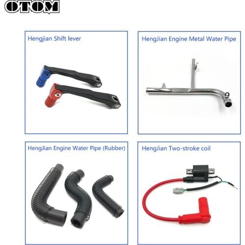 OTOM Motorcycle Engine Hose Water Pipe Ignition Coil Dirt Bike Pit Bike Gear Shift Lever CNC Folding For HENGJIAN HJ250H 2 at 2t