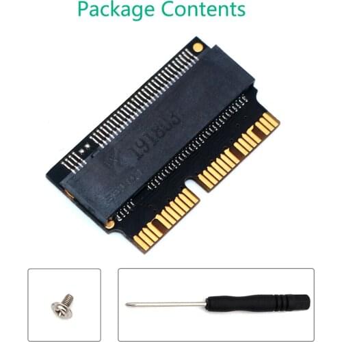 M.2 NVME SSD Convert Adapter for MacBook Air Pro Retina Mid 2013 2014 2015 2016 2017, NVME/AHCI SSD Upgraded Kit for A1465 A1466